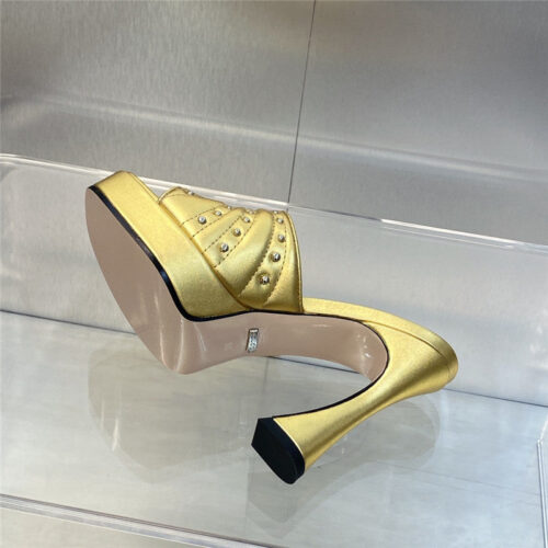 High Quality Luxury Gucci High Heel Round Toe Candy Color Womens Shoes – Style 44947 product detail