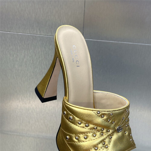 High Quality Luxury Gucci High Heel Round Toe Candy Color Womens Shoes – Style 44947 product detail