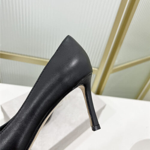 High Quality Luxury Jimmy Choo New Logo Print Webbing Square Toe Flat Shoes – Style 96247 product detail
