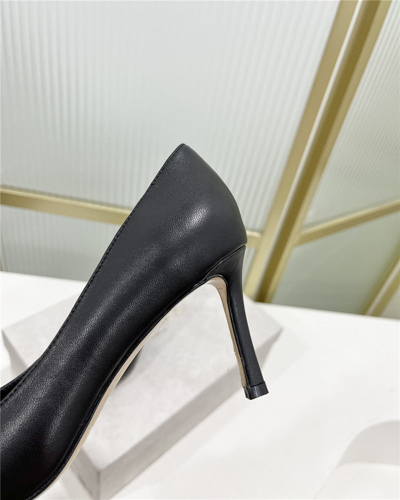 High Quality Luxury Jimmy Choo New Logo Print Webbing Square Toe Flat Shoes – Style 96247 product detail