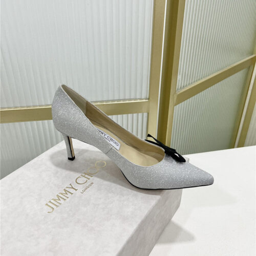 High Quality Luxury Jimmy Choo New Logo Print Webbing Square Toe Flat Shoes – Style 91159 product detail