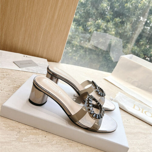 High Quality Luxury Dior Summer New Rhinestone Sandals And Slippers – Style 93126 product detail