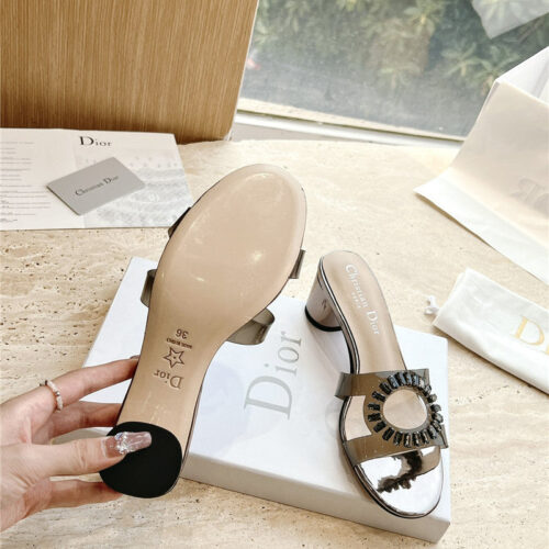 High Quality Luxury Dior Summer New Rhinestone Sandals And Slippers – Style 93126 product detail