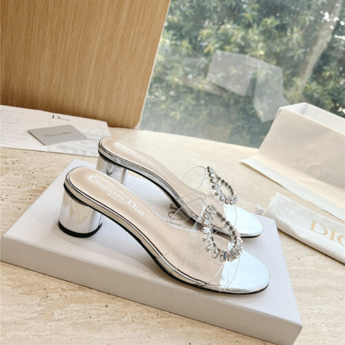 High Quality Luxury Dior Summer New Rhinestone Sandals And Slippers – Style 46790 product detail