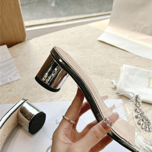 High Quality Luxury Dior Summer New Rhinestone Sandals And Slippers – Style 46790 product detail