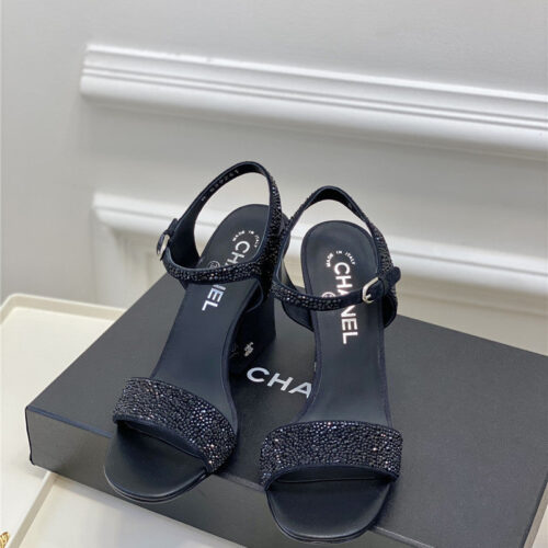 High Quality Luxury Chanel New Pearl Heel Sandals – Style 52390 product detail