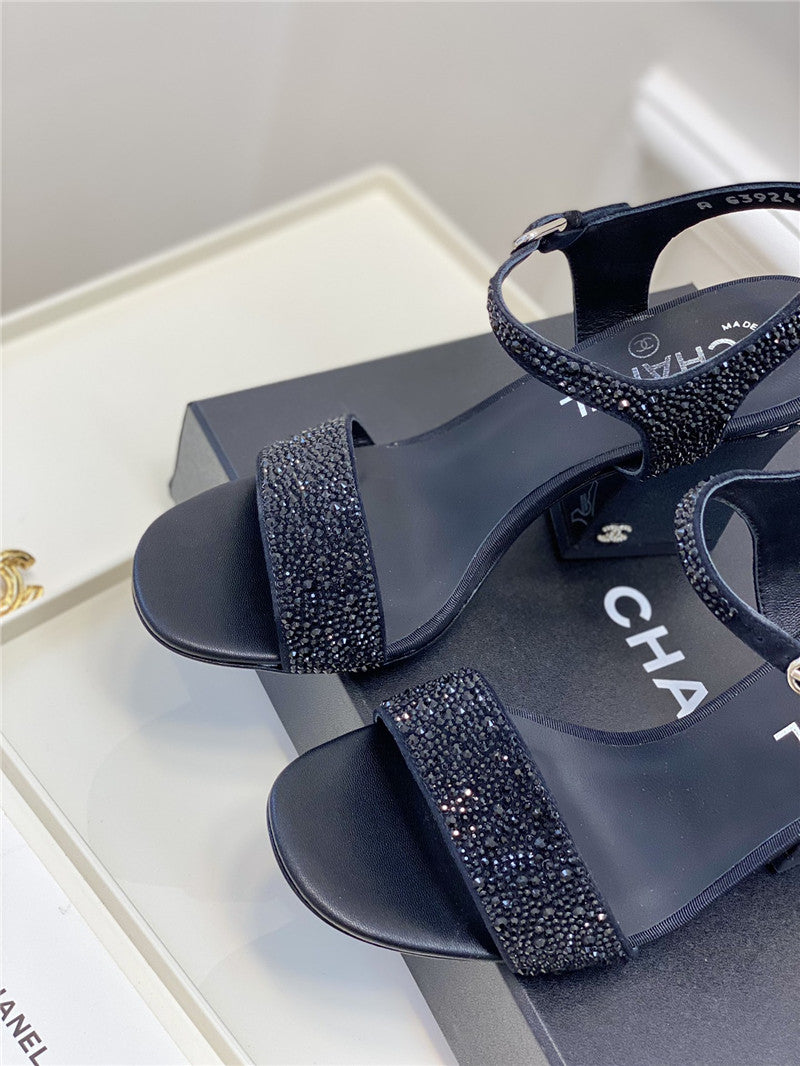 High Quality Luxury Chanel New Pearl Heel Sandals – Style 52390 product detail