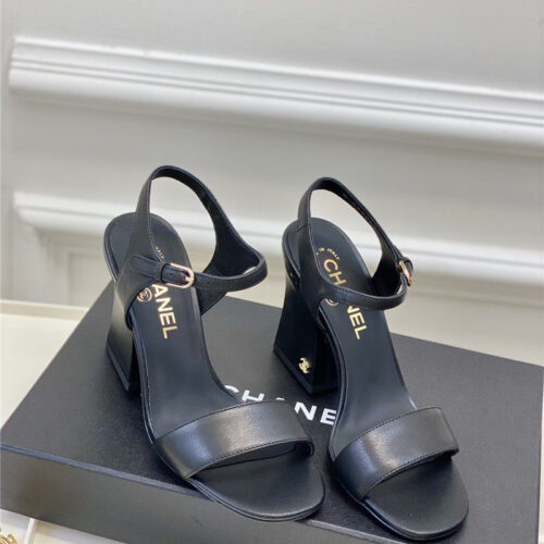 High Quality Luxury Chanel New Pearl Heel Sandals