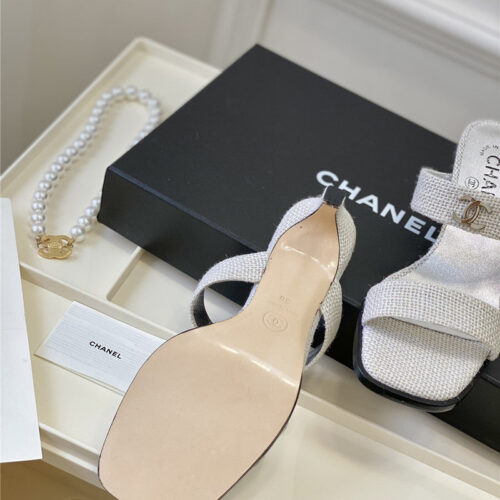 High Quality Luxury Chanel Second-Hand Series Braided Surface Sandals product detail