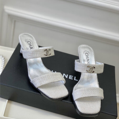 High Quality Luxury Chanel Second-Hand Series Braided Surface Sandals