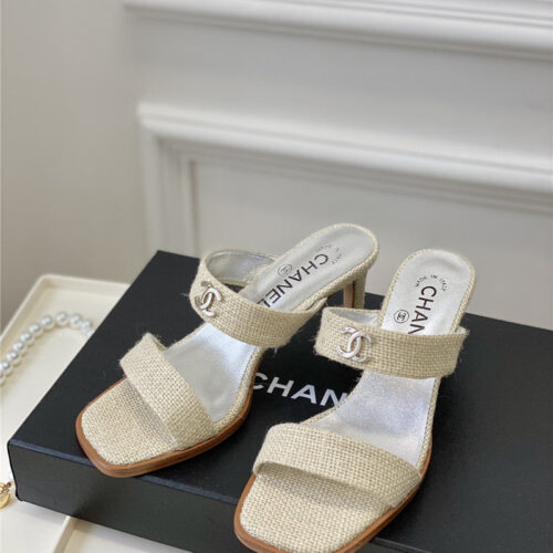 High Quality Luxury Chanel Second-Hand Series Braided Surface Sandals – Style 19878 alternate view