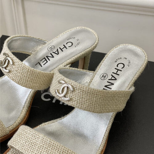 High Quality Luxury Chanel Second-Hand Series Braided Surface Sandals – Style 19878 product detail