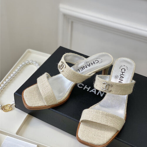 High Quality Luxury Chanel Second-Hand Series Braided Surface Sandals – Style 19878 product detail