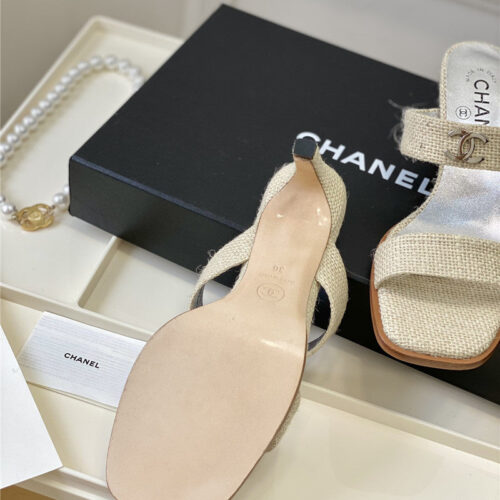 High Quality Luxury Chanel Second-Hand Series Braided Surface Sandals – Style 19878 product detail