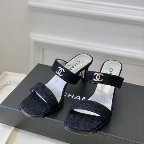 High Quality Luxury Chanel Second-Hand Series Braided Surface Sandals – Style 16486 alternate view