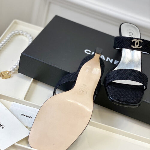 High Quality Luxury Chanel Second-Hand Series Braided Surface Sandals – Style 16486 product detail