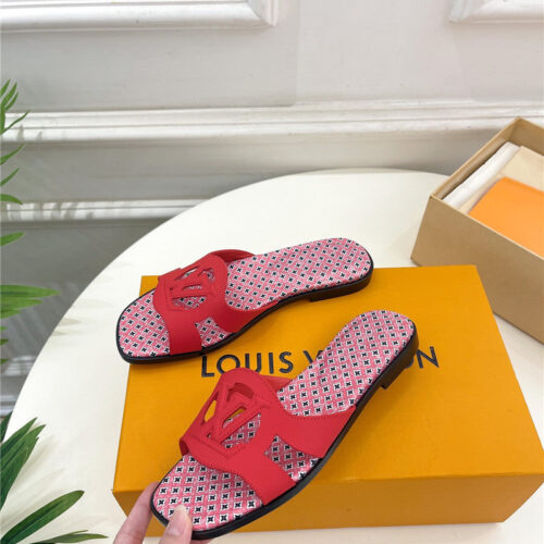 High Quality Luxury Louis Vuitton New Hollow Slippers – Style 86083 product detail