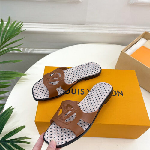 High Quality Luxury Louis Vuitton New Hollow Slippers – Style 51619 product detail