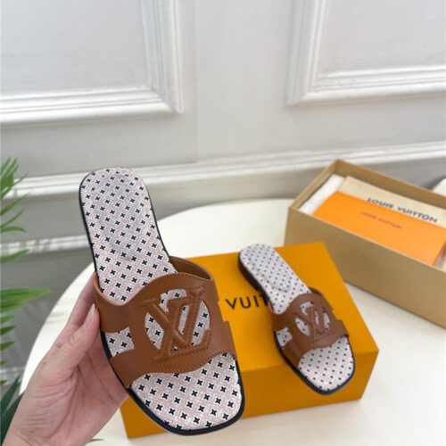 High Quality Luxury Louis Vuitton New Hollow Slippers – Style 51619 product detail