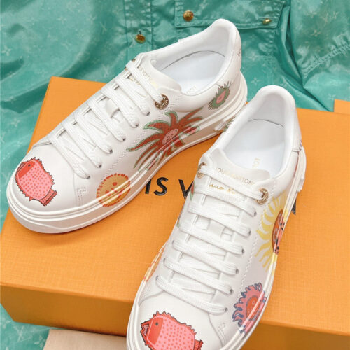 High Quality Luxury Louis Vuitton New 3D Printing Casual Shoes