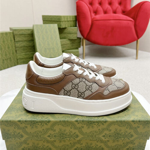 High Quality Luxury Gucci Chunky B Series Lightweight Soft Platform Sneakers – Style 82163 product detail