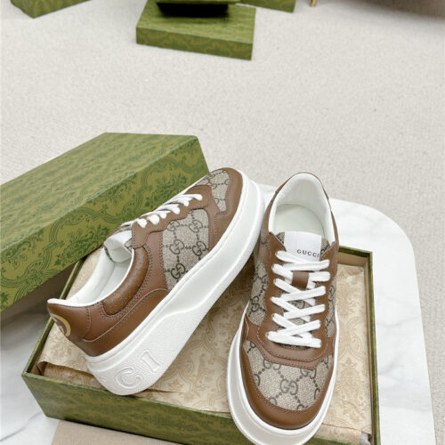 High Quality Luxury Gucci Chunky B Series Lightweight Soft Platform Sneakers – Style 82163 product detail