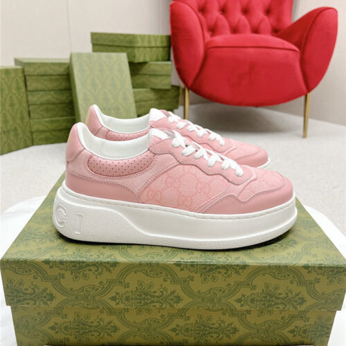 High Quality Luxury Gucci Chunky B Series Lightweight Soft Platform Sneakers – Style 80467 product detail