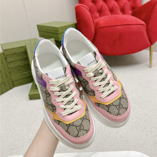 High Quality Luxury Gucci Chunky B Series Lightweight Soft Platform Sneakers – Style 46003 alternate view