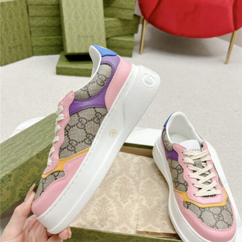 High Quality Luxury Gucci Chunky B Series Lightweight Soft Platform Sneakers – Style 46003 product detail