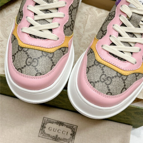 High Quality Luxury Gucci Chunky B Series Lightweight Soft Platform Sneakers – Style 46003 product detail