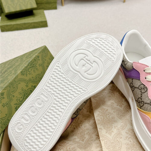 High Quality Luxury Gucci Chunky B Series Lightweight Soft Platform Sneakers – Style 46003 product detail