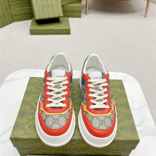 High Quality Luxury Gucci Chunky B Series Lightweight Soft Platform Sneakers – Style 77075 product detail