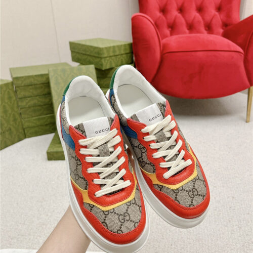 High Quality Luxury Gucci Chunky B Series Lightweight Soft Platform Sneakers – Style 77075 alternate view