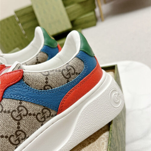 High Quality Luxury Gucci Chunky B Series Lightweight Soft Platform Sneakers – Style 77075 product detail
