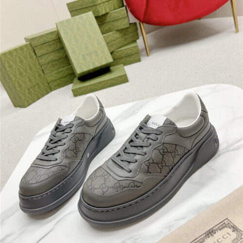High Quality Luxury Gucci Chunky B Series Lightweight Soft Platform Sneakers – Style 75379