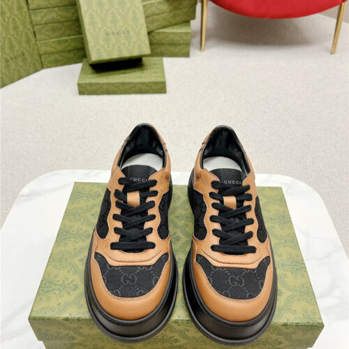 High Quality Luxury Gucci Chunky B Series Lightweight Soft Platform Sneakers – Style 73683 product detail