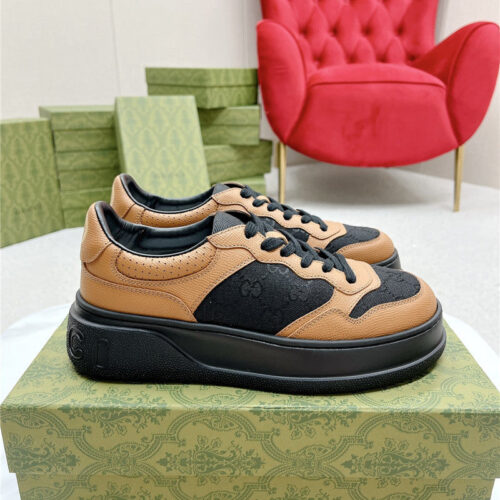 High Quality Luxury Gucci Chunky B Series Lightweight Soft Platform Sneakers – Style 73683 product detail