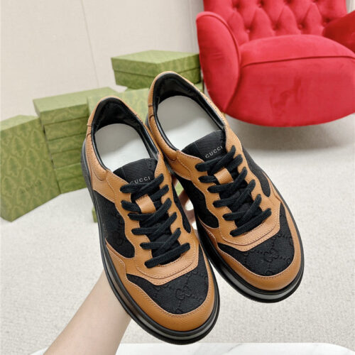 High Quality Luxury Gucci Chunky B Series Lightweight Soft Platform Sneakers – Style 73683 alternate view
