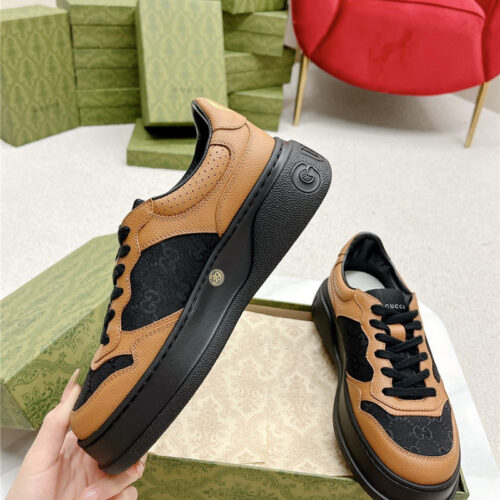 High Quality Luxury Gucci Chunky B Series Lightweight Soft Platform Sneakers – Style 73683 product detail