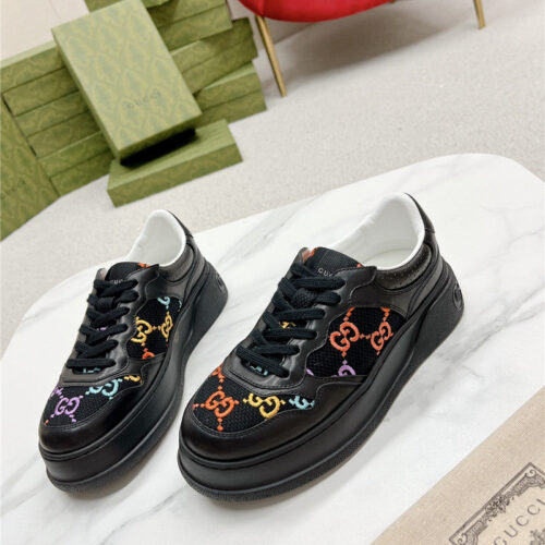 High Quality Luxury Gucci Chunky B Series Lightweight Soft Platform Sneakers – Style 71987