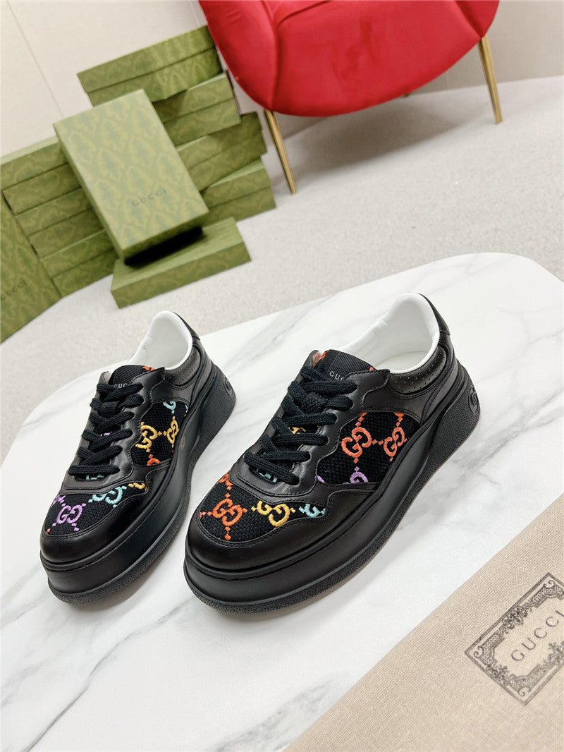 High Quality Luxury Gucci Chunky B Series Lightweight Soft Platform Sneakers – Style 71987