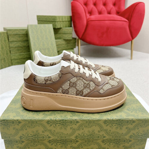 High Quality Luxury Gucci Chunky B Series Lightweight Soft Platform Sneakers – Style 35827 product detail
