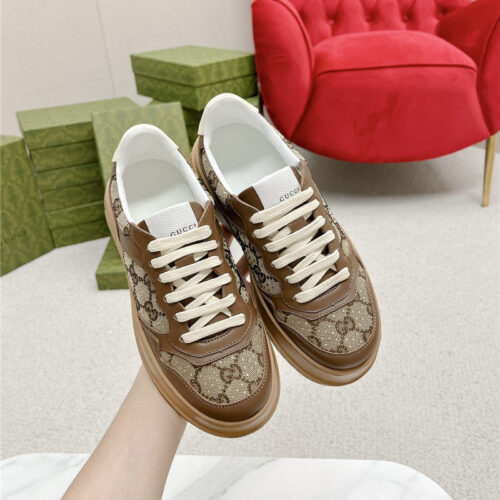 High Quality Luxury Gucci Chunky B Series Lightweight Soft Platform Sneakers – Style 35827 alternate view