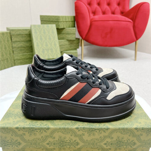 High Quality Luxury Gucci Chunky B Series Lightweight Soft Platform Sneakers – Style 30739 product detail