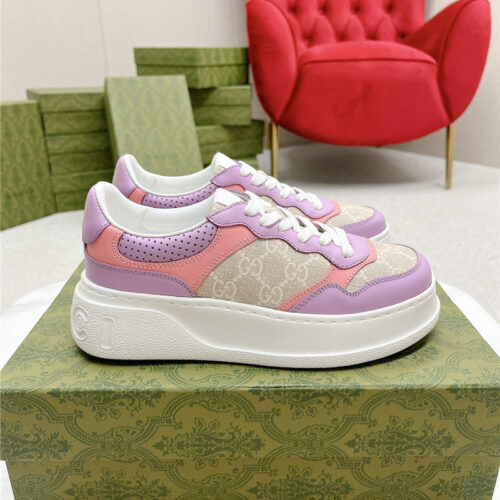 High Quality Luxury Gucci Chunky B Series Lightweight Soft Platform Sneakers – Style 29043 product detail