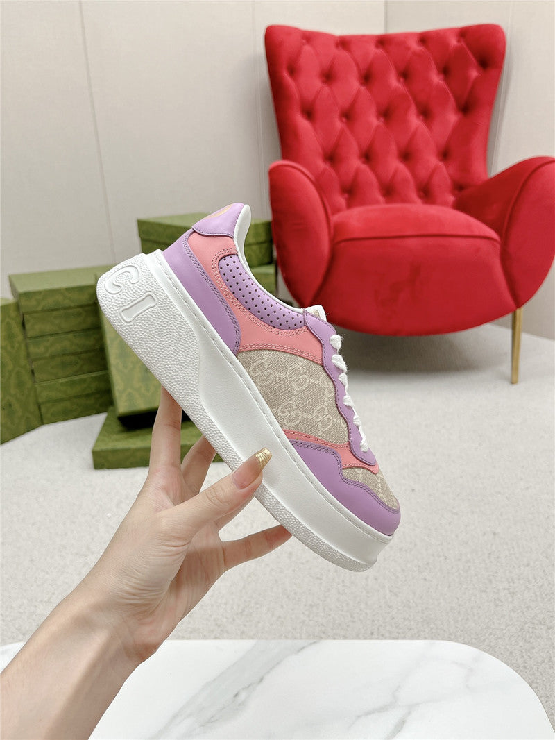 High Quality Luxury Gucci Chunky B Series Lightweight Soft Platform Sneakers – Style 29043 product detail