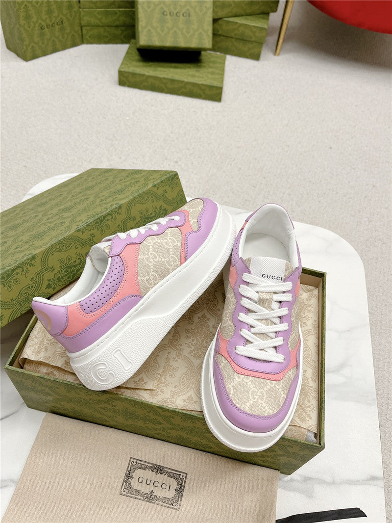 High Quality Luxury Gucci Chunky B Series Lightweight Soft Platform Sneakers – Style 29043 product detail