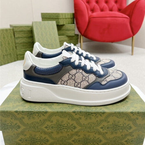High Quality Luxury Gucci Chunky B Series Lightweight Soft Platform Sneakers – Style 27347 product detail
