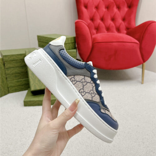 High Quality Luxury Gucci Chunky B Series Lightweight Soft Platform Sneakers – Style 27347 product detail
