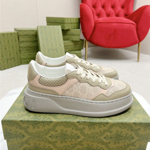 High Quality Luxury Gucci Chunky B Series Lightweight Soft Platform Sneakers – Style 58419 product detail